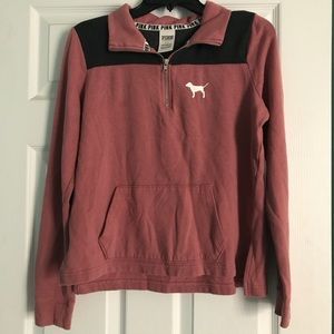 Pink Victoria Secret quarter zip